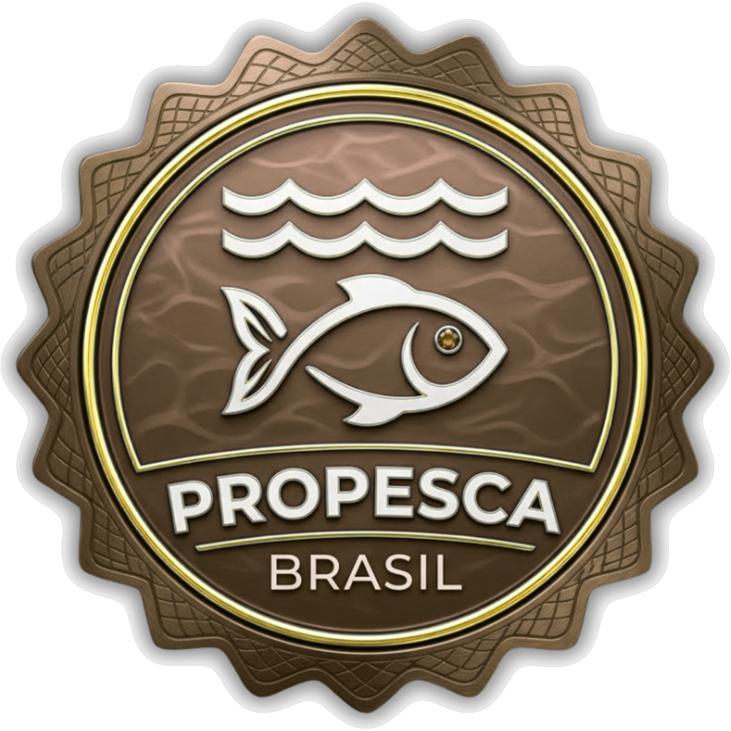 Selo em bronze do ProPesca Brasil.